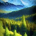 Forest mountain landscape 1